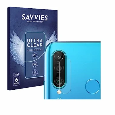 Abbildung von Savvies 6 Stück Schutzfolie für Huawei P30 lite/New Edition (Kamera) Displayschutz Folie Ultra Transparent
