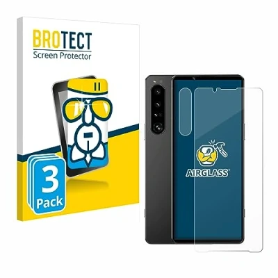 Abbildung von BROTECT Schutzglas für Sony Xperia 1 IV (Display+Kamera) (3 Stück) Schutzfolie Panzer Folie Glas [Extrem Kratzfest 9H, Anti Fingerprint,