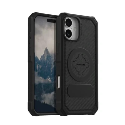 Abbildung von Rokform Robuste Schutzhülle kompatibel mit iPhone 16 Plus, magnetische Hülle, Schwarz