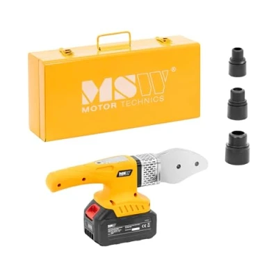 Abbildung von MSW Elektroschweißgerät Kabelloses Muffenschweißgerät mit Akku 350 W 3 Heizdorne 20 32 mm