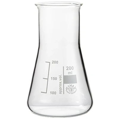 Abbildung von neoLab E 1009 Erlenmeyer Kolben Weithals, 200 mL Simax (10 er Pack)