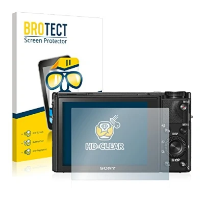 Abbildung von BROTECT (2 Stück Schutzfolie für Sony Cyber Shot DSC RX100 VI Displayschutz Folie Ultra Klar