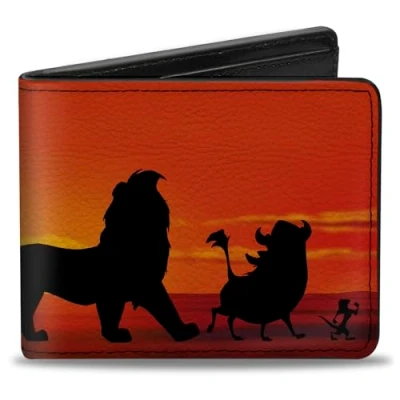 Abbildung von Buckle Down Herren Geldbrse, der König Löwen, 4.0&quot; x 3.5&quot;