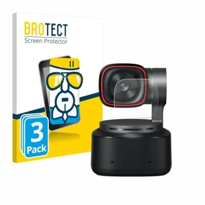 Abbildung von BROTECT Schutzglas für OBSBOT Tiny 2 (3 Stück) Schutzfolie Panzer Folie Glas [Extrem Kratzfest 9H, Anti Fingerprint, Ultra Transparent]