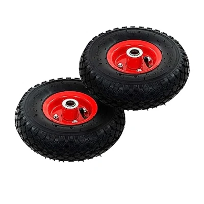 Abbildung von vidaXL 2x Sackkarrenrad Gummi Sackkarre Rad Räder Schubkarrenrad Ersatzrad Ersatzräder Sackkarrenräder Bollerwagen Reifen Ersatzreifen 3,00 4 (245x82)