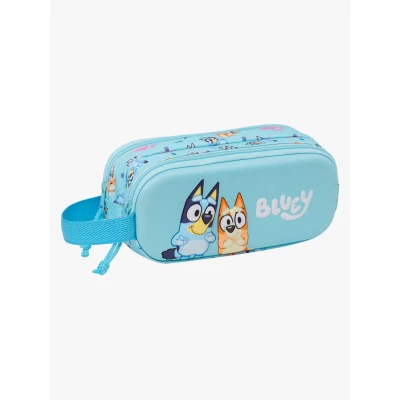 Abbildung von Bluey Federmäppchen, Zweifaches Mehrzweck Etui Himmelsblau 21 x 8 6 cm