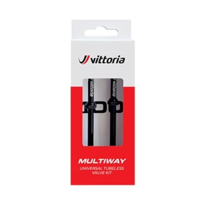 Abbildung von Vittoria Multiway Tubeless Ventil 80mm schwarz Alu SV 2er Set