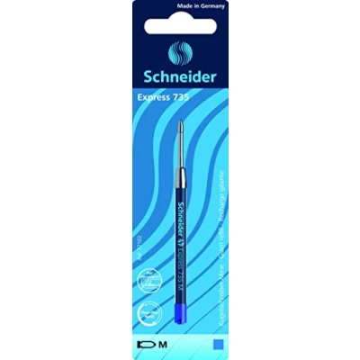 Abbildung von Schneider Schreibgeräte Kugelschreibermine Express 735, dokumentenecht, M, blau, 1er Blisterkarte