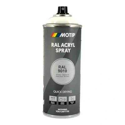 Abbildung von MOTIP 07040 RAL Lack Spraydose 9010 400ml