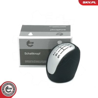 Abbildung von ESEN SKV 63SKV111 Schalthebelknauf 6 Gang PU (Polyurethan), Leder RENAULT: LAGUNA 3 Grandtour,