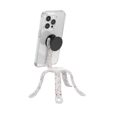 Abbildung von PopSockets: PopMount 2 Flex Nicht Haftender, Flexibler Silikon Halterung und Tripod für Smartphone Tablet Coconut Creme