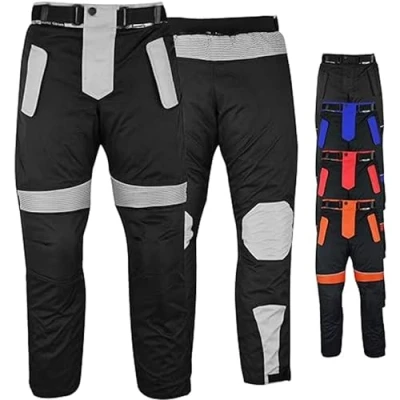 Abbildung von German Wear Motorradhose Cordura Textilien Motorrad Hose Kombihose, Schwarz/Grau, 64