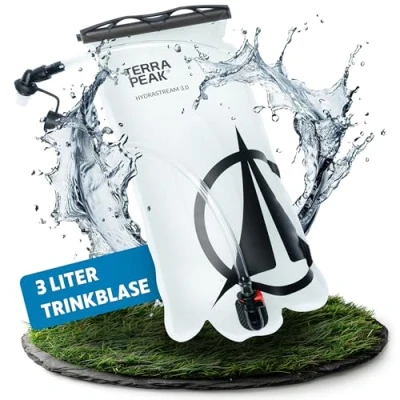 Abbildung von Terra Peak Trinkblase Premium mit Schlauch für Rucksack universal BPA Frei