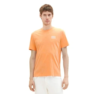 Abbildung von TOM Tailor Tshirt print, Herren, Größe: XL, Fruity melon orange