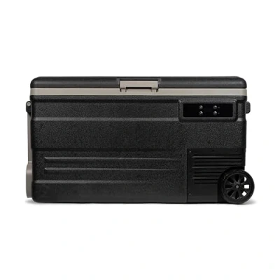 Abbildung von Steamy E Single Zone 75 Roller, Elektrische Kompressor Kühlbox mit Rollen, 74 Liter, 12V/ 230V, zum Warmhalten und Kühlen, Für Camping