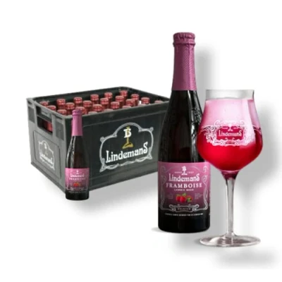 Abbildung von 24 x 0,25l Lindemans Framboise fruchtiges Lambic Bier aus Belgien