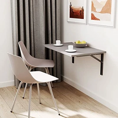 Abbildung von mikon 70x60 Wandklapptisch Klapptisch Wandtisch Küchentisch Schreibtisch Kindertisch Light Graphite