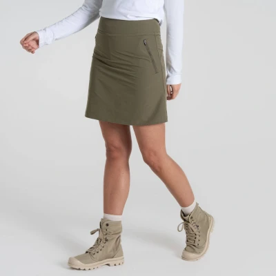 Abbildung von Craghoppers Nosilife Pro Skort Damen (Oliv 44) Laufbekleidung
