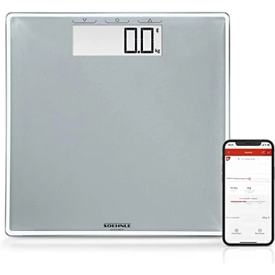 Abbildung von Soehnle Personenwaage 63871 Style Sense Connect 100 Körperanalysewaage, BMI Messung, Benutzerkennung, Sicherheitsglas bis 180kg belastbar