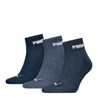 Abbildung von Puma 3P Unisex New Generation Cushioned Quarter Sock Blau Gr 39/42
