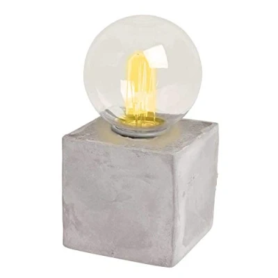 Abbildung von HAB &amp; GUT L235 LED Betonlampe Retro Glühbirnen Optik mit Betonsockel Deko Lampe Timer Vintage batteriebetrieben