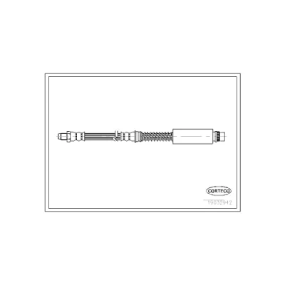 Abbildung von CORTECO 19032942 Bremsschläuche Vorderachse 535 M10X1 ROVER: 75