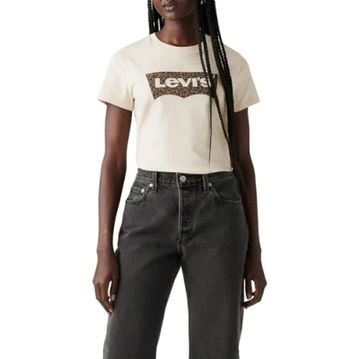 Abbildung von Levi&#039;s THE Perfect TEE Tshirt print, Damen, Größe: XXS, White swan