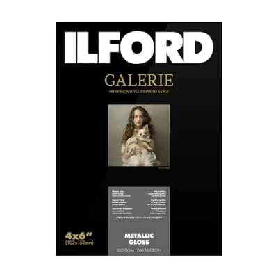 Abbildung von ILFORD GALERIE Metallic Gloss 260 gsm 4x6 Zoll 102 mm x 152 100 Blatt