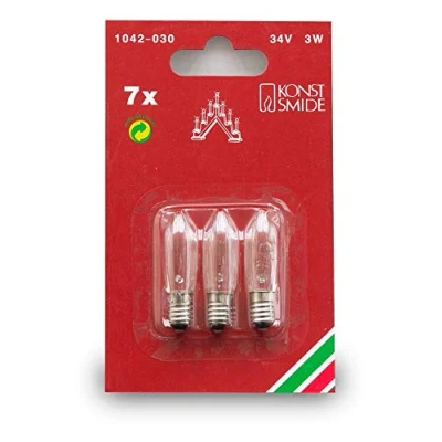 Abbildung von Eltric EGB Topkerzen 12V/3W E10 Weihnachtskerzen Set perfekt als Weihnachtsbaumkerzen, Schwibbogen Beleuchtung und Weihnachtsdeko Kerzen, 3er Blister