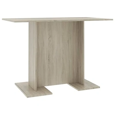Abbildung von vidaXL Esstisch Küchentisch Esszimmertisch Speisetisch Tisch Säulentisch Restaurant Esszimmer Küche Sonoma Eiche 110x60x75cm Holzwerkstoff
