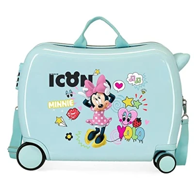 Abbildung von Disney Minnie Happy Helpers Kinder Koffer Blau 50x38x20 cms Hartschalen ABS Kombinationsschloss 34L 2,3Kgs 4 Räder Handgepäck