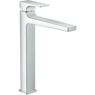 Abbildung von hansgrohe Waschtischarmatur &quot;Metropol&quot;, 26cm, mit Hebelgriff für Aufsatzwaschtische Push Open Ablauf