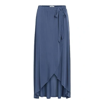 Abbildung von Object Objannie NOOS Wickelrock, Damen, Größe: Small, Dark denim
