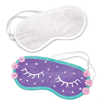 Abbildung von Baker Ross AW329 Stoffauge, 3 Stück, Kit, Leinwand Masken für Kinder zum Dekorieren und Tragen auf Partys oder Verkleiden, Calico, S