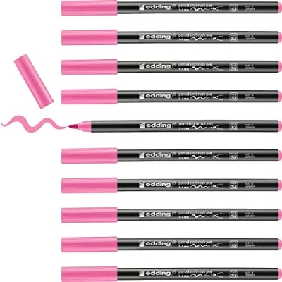 Abbildung von edding 4200 porcelein brushpen roze 10ST 1 4 mm / 4200009