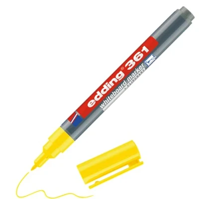 Abbildung von 10 x edding Whiteboardmarker 361 nachfüllbar 1mm gelb