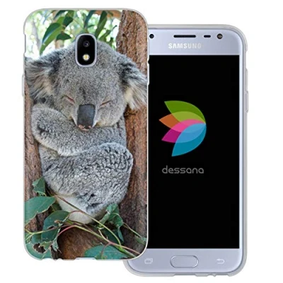 Abbildung von dessana Koala transparente Schutzhülle Handy Case Cover Tasche für Samsung Galaxy J3 (2017) Schlafender