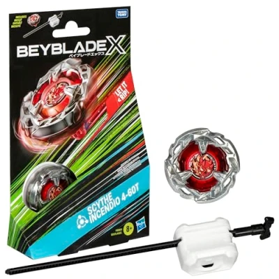 Abbildung von Beyblade X Scythe Incendio 4 60T Starter Pack, Geschicklichkeitsspiel