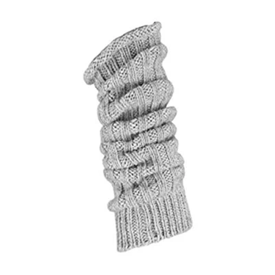 Abbildung von TippTexx 24 Stulpen, Grobstrick oder Overknees, wie selbstgestrickt mit Schaf und Alpakawolle Anti Loch Garantie (as3, alpha, one_size, regular, Silber Stulpe, Einheitsgröße)