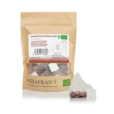 Abbildung von FRISAFRAN Aufguss von Bio Waldfrüchten in Pyramiden 60uds 120g Entspannend reich an Vitaminen Einheiten Aux Fruits Des Bois aus roten Früchten rote Früchte