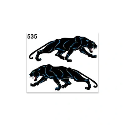 Abbildung von 4R Quattroerre.it 535 Sticker Aufkleber Panther, 10 x 12 cm