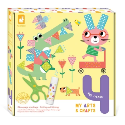 Abbildung von Janod My Arts &amp; Crafts Ab 4 Jahre Ausschneiden und Kleben Bilder Kreatives Hobby Kinder Feinmotorik Konzentration J07743