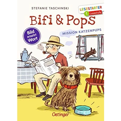 Abbildung von Bifi &amp; Pops. Mission Katzenpups: Bild ersetzt Wort. Lesestarter 1. Lesestufe. Tierisch lustiges Kinderbuch zum Einstieg ins Lesen lernen für Erstleser ab 6 Jahren