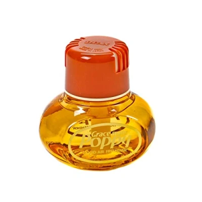 Abbildung von Lufterfrischer Poppy, mit Klebepad, Duft Inhalt 150 ml, Raumduft, LKW, Auto, Boot, Wohnmobil, Büro, Zitrus