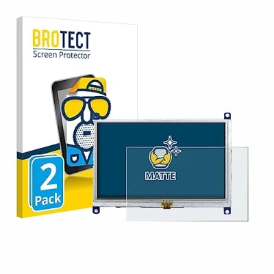 Abbildung von BROTECT Entspiegelungs Schutzfolie für Raspberry Pi Touchscreen 5&quot; (2 Stück) Matte Displayschutz Folie, Anti Reflex, Fingerprint