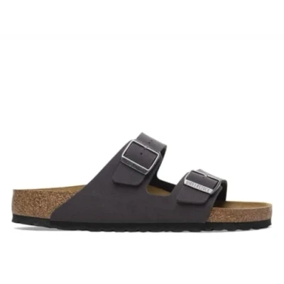 Abbildung von Birkenstock Arizona BFBC Latte Pantolette flach Velvet gray, Herren, Größe: 47, gray Schuhe