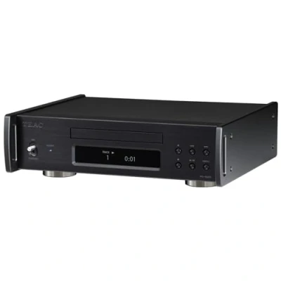 Abbildung von TEAC Reference PD 505T CD Transport mit diskreten Stromkreisen, kristallbasiertem Taktgeber 10MHz Takteingang, Vollmetallgehäuse, Schwarz