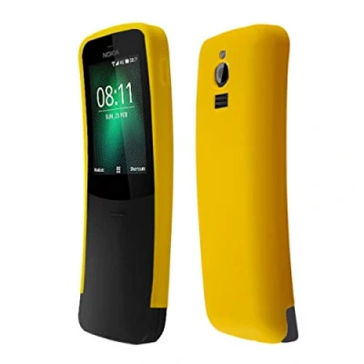 Abbildung von caseroxx TPU Hülle kompatibel mit Nokia 8110, Handy Tasche (TPU in gelb)