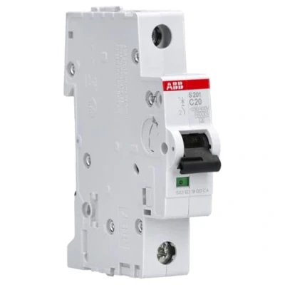 Abbildung von ABB S200 Leitungsschutzschalter Typ C, 1 polig 20A System Pro M Compact DIN Schienen Montage