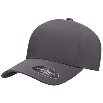 Abbildung von Flexfit Herren Delta Seamless Cap Baseballkappe, grau dunkel, S/M